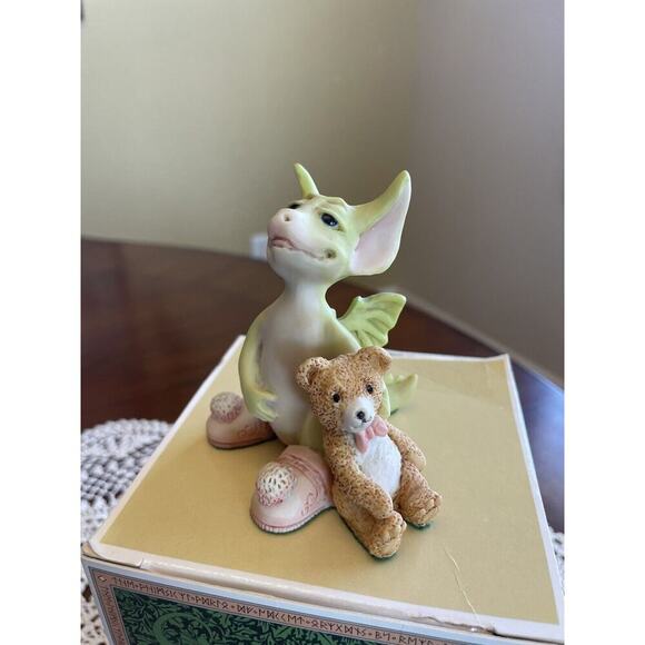 Whimsical World of Pocket Dragons “Drowsy Dragon” 1989 Figurine Real Musgrave - Picture 7 of 9